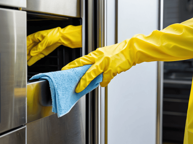 Cleaning stainless steel appliances properly