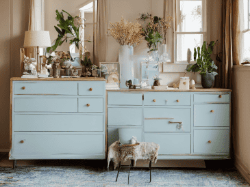 Upcycling old dresser with paint