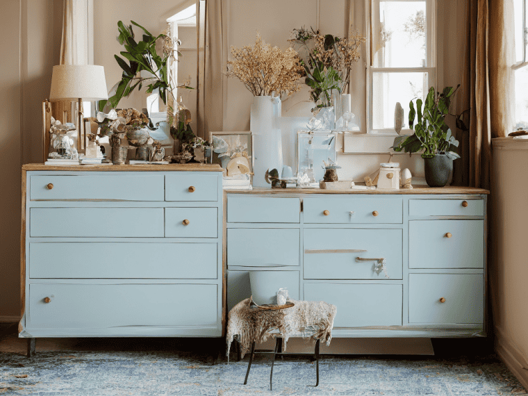 Upcycling old dresser with paint