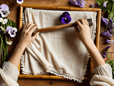 Flower Pounding Tataki Zome technique