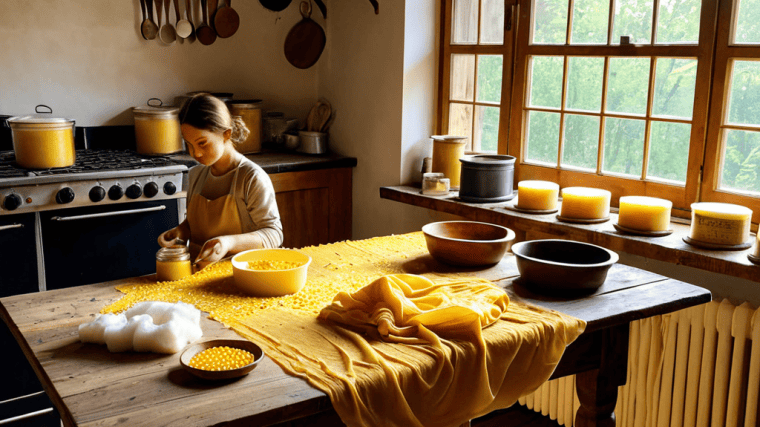 Making Beeswax Wraps at home