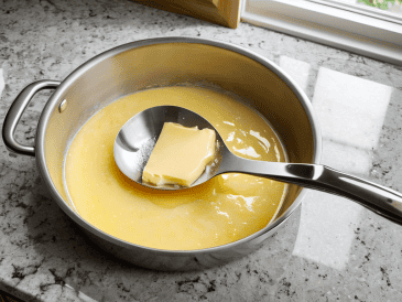 Making Clarified Butter process
