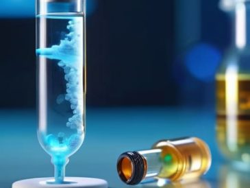 Oral microbiome transplant medical research concept.