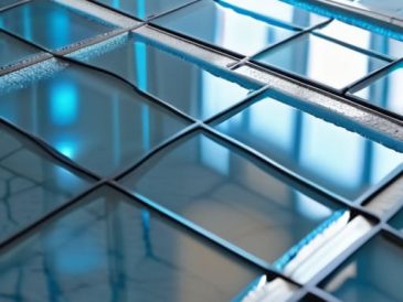 Hydronic Radiant Cooling Grids for silent cooling.