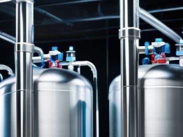Multi-Stage Reverse Osmosis Racks for filtration.