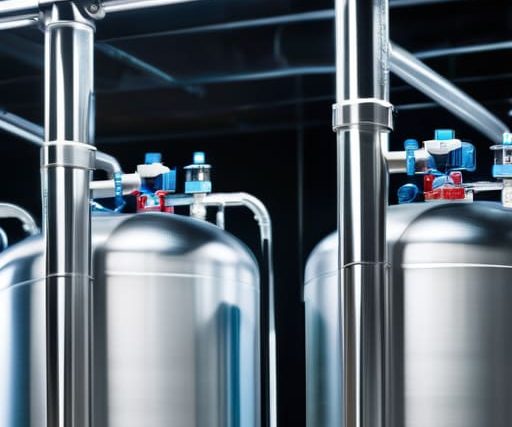 Multi-Stage Reverse Osmosis Racks for filtration.